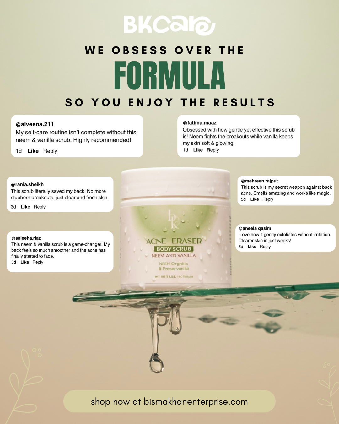 Neem and vanilla body Scrub