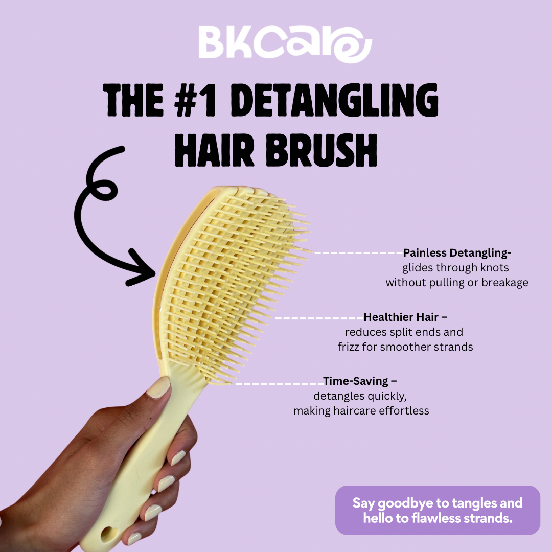 Detangling hair brush