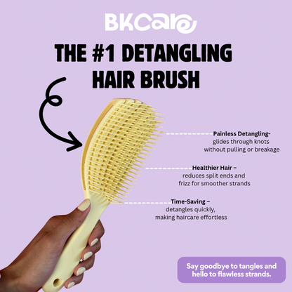 Detangling hair brush