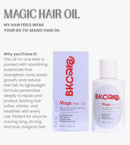 Bk care magic hair oil