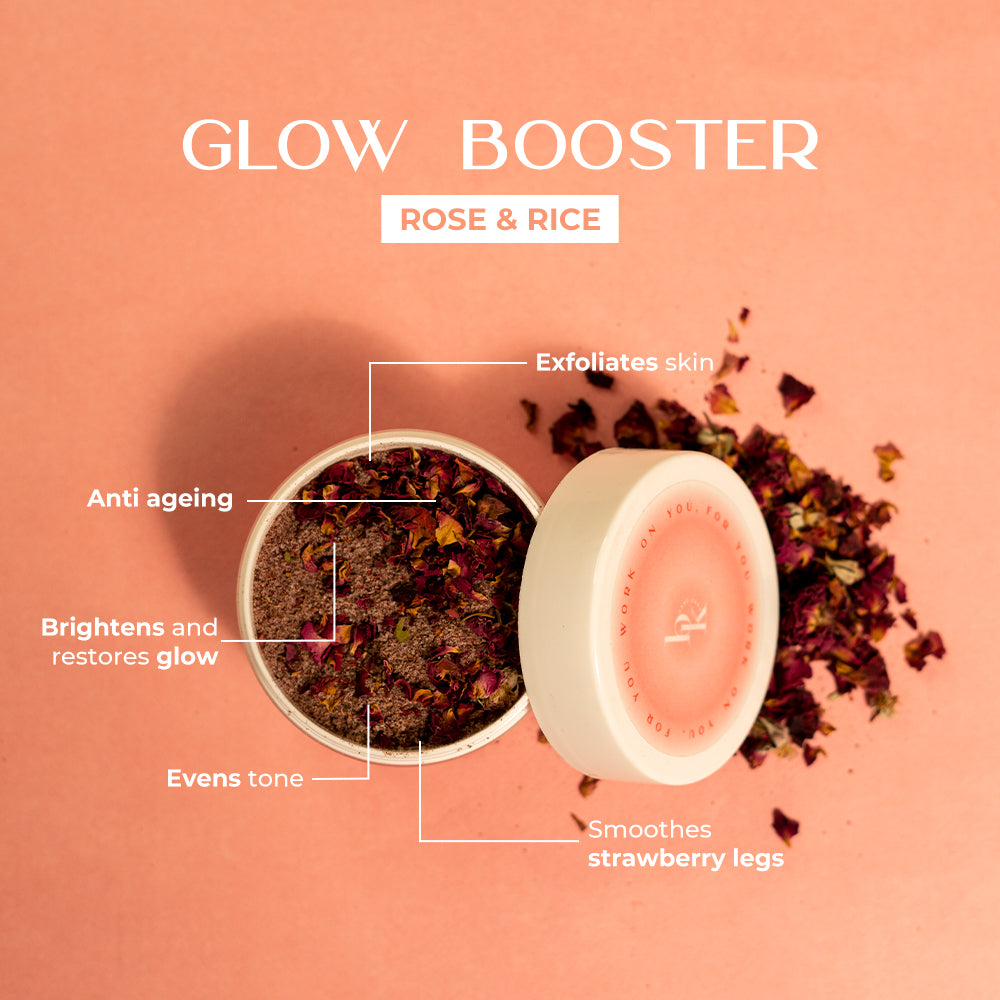 Rose and Rice body Scrub