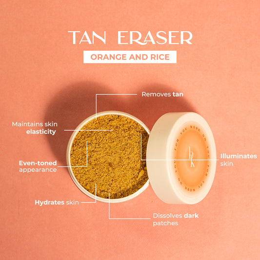 Rice and orange body scrub