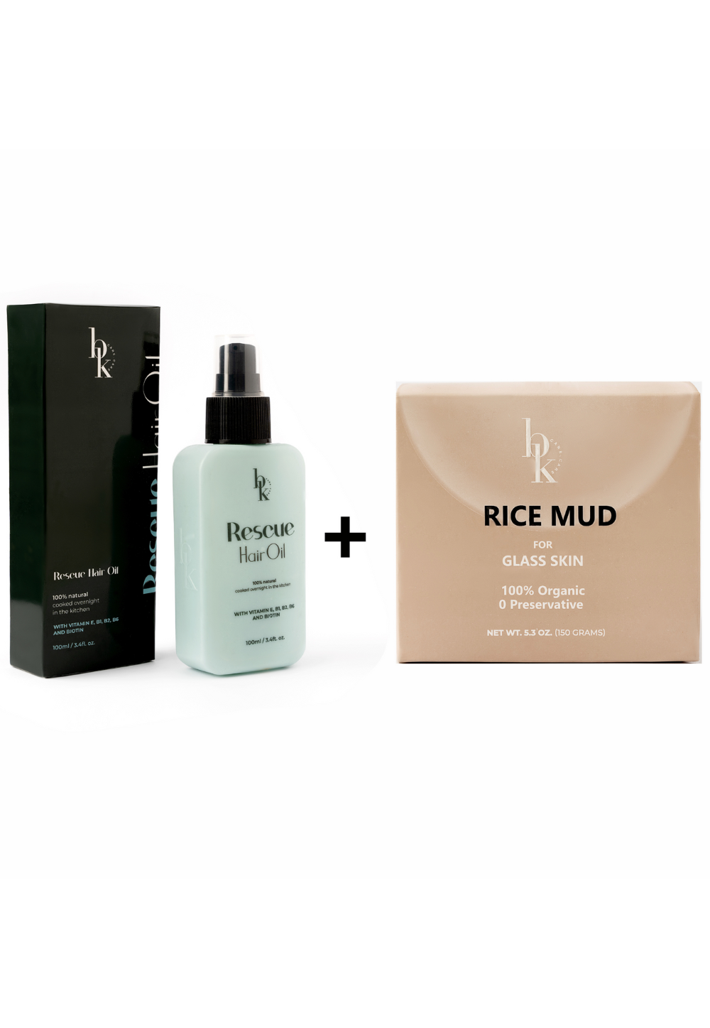 Bundle - Rescue hair Oil + Rice Mud Mask